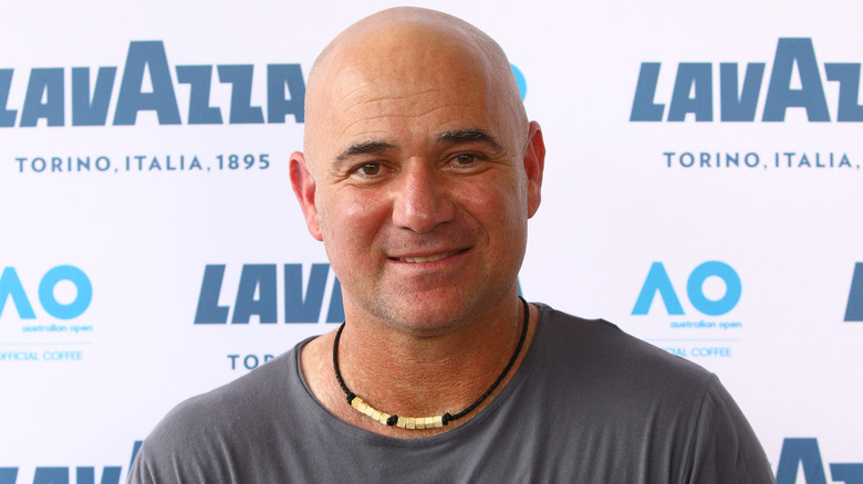 Andre Agassi smiling