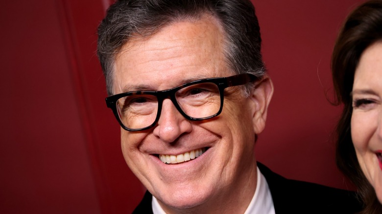 Stephen Colbert smiling in close-up