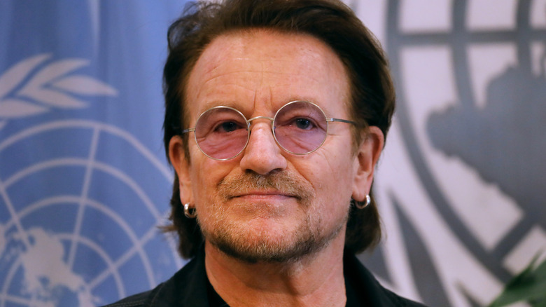 Bono visiting the United Nations