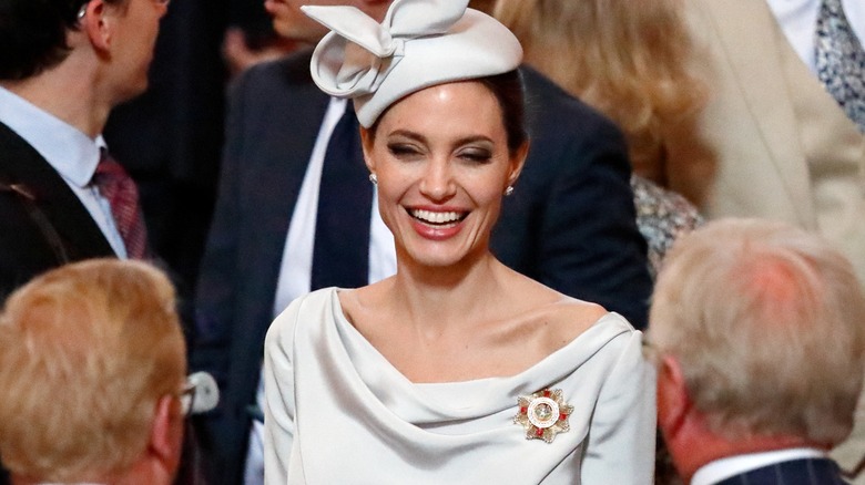 Angelina Jolie smiling