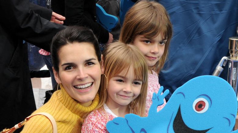 Angie Harmon and daughters