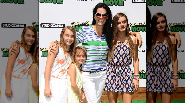 Angie Harmon and daughters