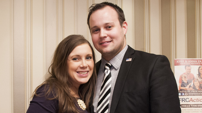 Anna and Josh Duggar smiling