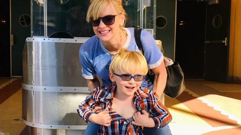 Anna Faris picking up son Jack