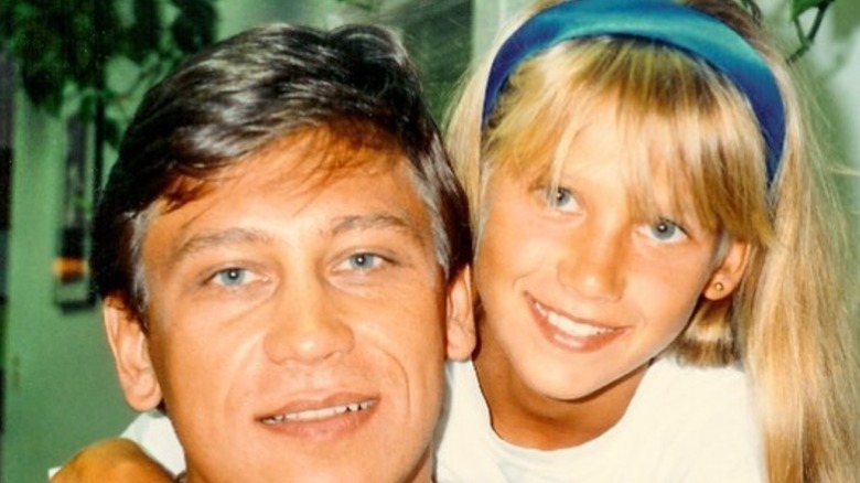 Sergei Kournikov and Anna Kournikova in childhood photo