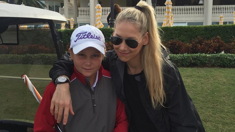 Anna Kournikova and her brother