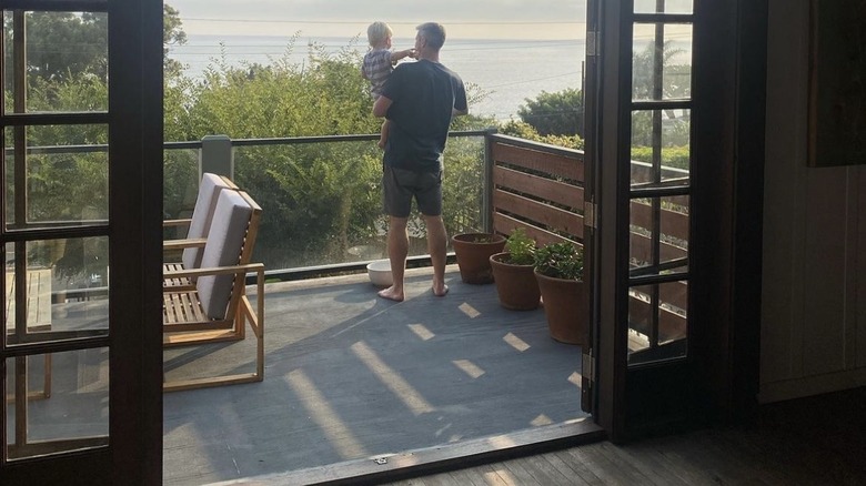 Ant Anstead with son on deck