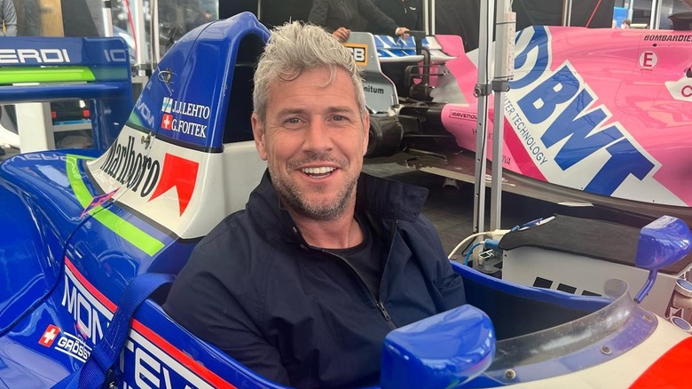 Ant Anstead sitting in racecar