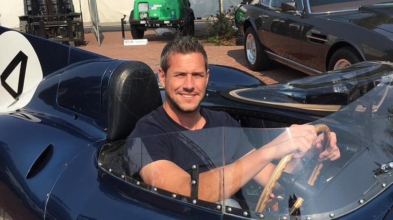 Ant Anstead in a convertible