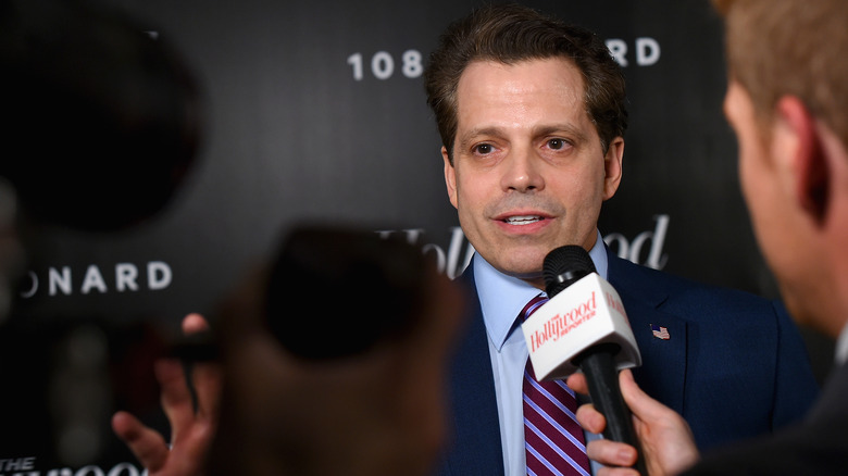 Mooch with Hollywood Reporter mic