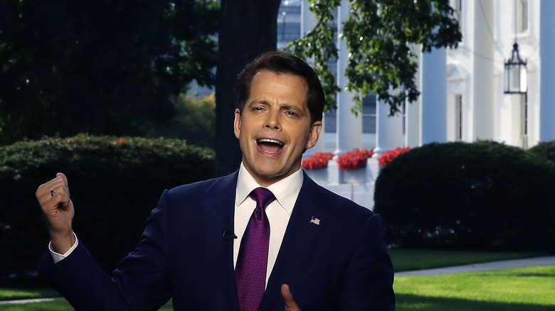 The Mooch appearing to be yelling