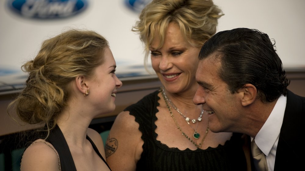 Antonio Banderas' daughter Stella with her parents