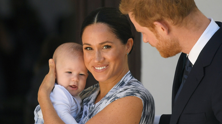 Prince Harry, Meghan Markle and Archie Harrison