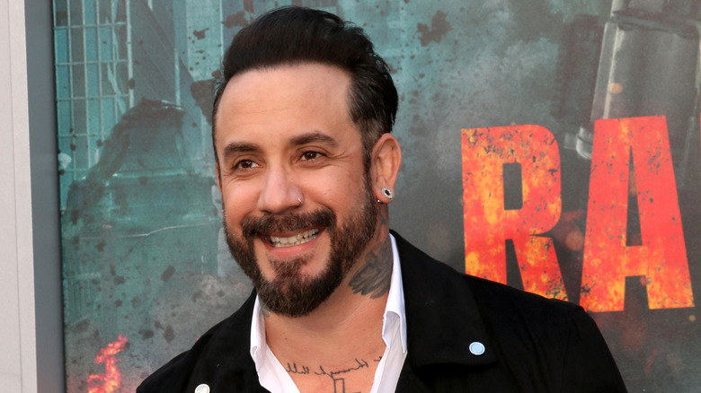 AJ McLean posing at event