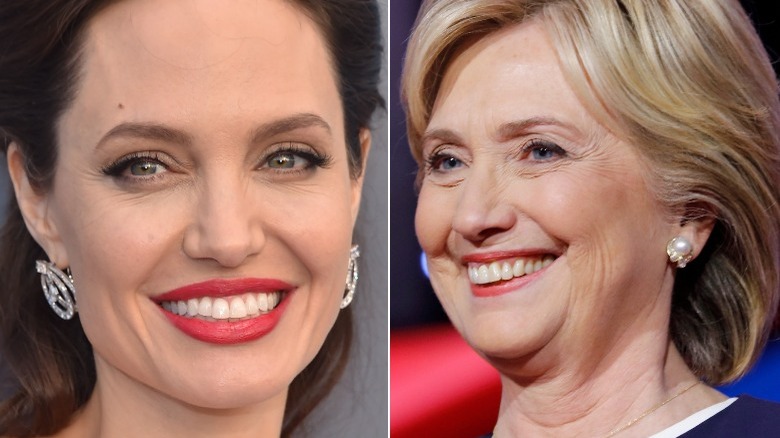 Angelina Jolie and Hillary Clinton 