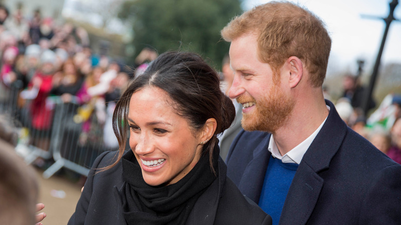 Prince Harry and Meghan Markle at event