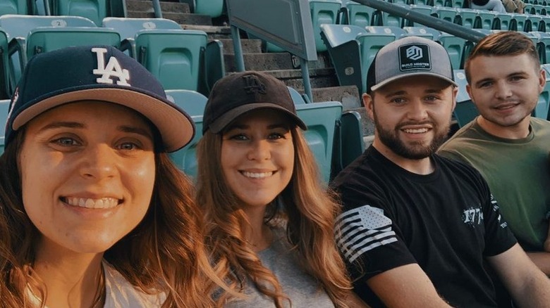 Jinger, Jana, Jason and James Duggar at Dodger Stadium