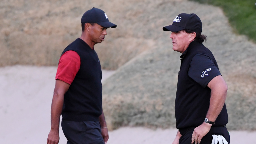 Woods and Mickelson golf together