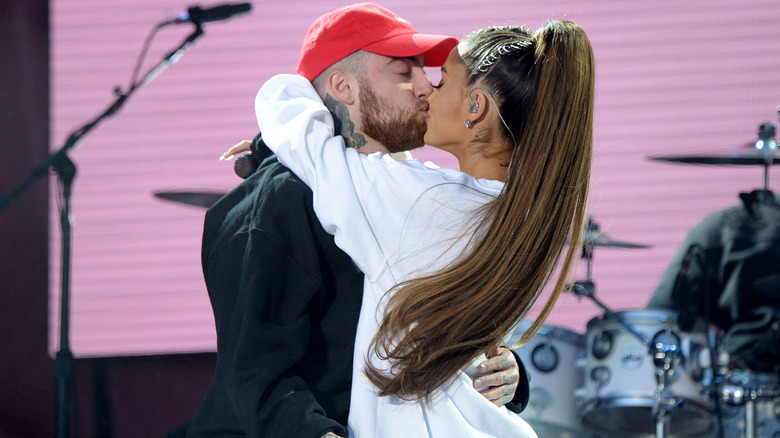 Ariana Grande and Mac Miller in England, 2017