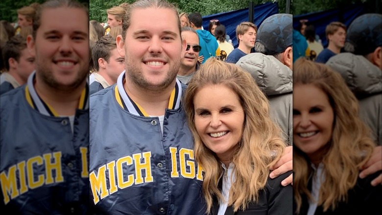 Christopher Schwarzenegger and Maria Shriver at a University of Michigan event