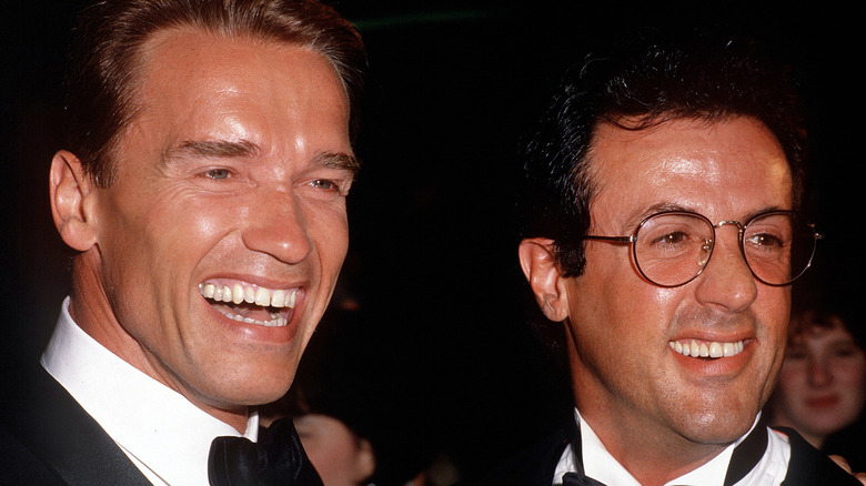 Arnold Schwarzenegger and Sylvester Stallone in the '90s