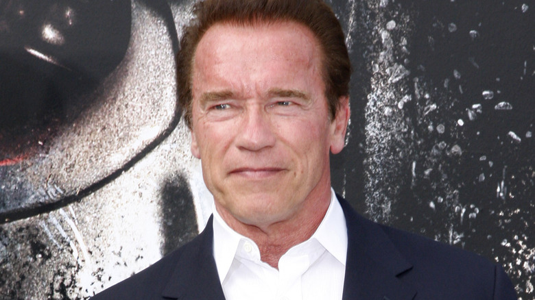 Arnold Schwarzenegger smiling 