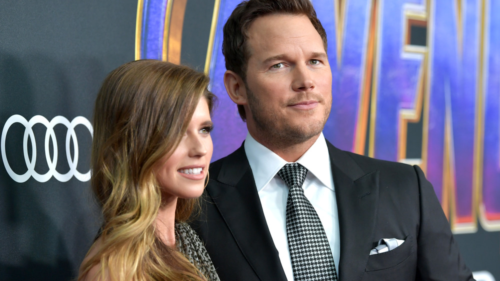 Katherine Schwarzenegger and Chris Pratt on red carpet