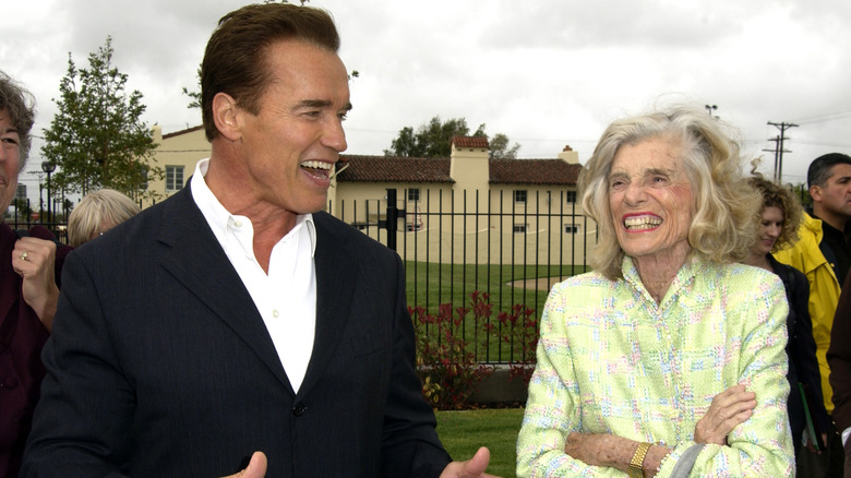 Eunice Kennedy Shriver and Arnold Schwarzenegger