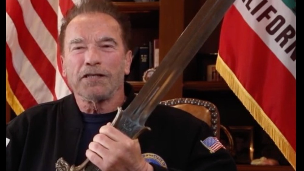 Arnold Schwarzenegger sword