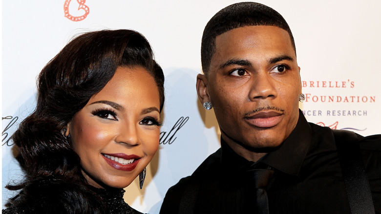 Ashanti and Nelly at an event