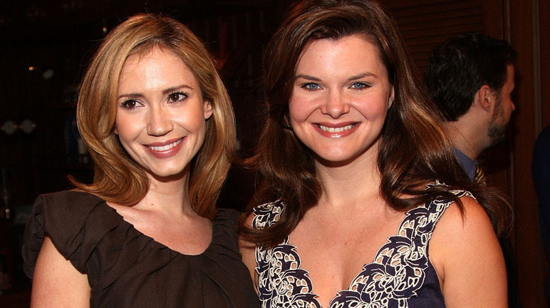 Ashley Jones and Heather Tom at the Emmys