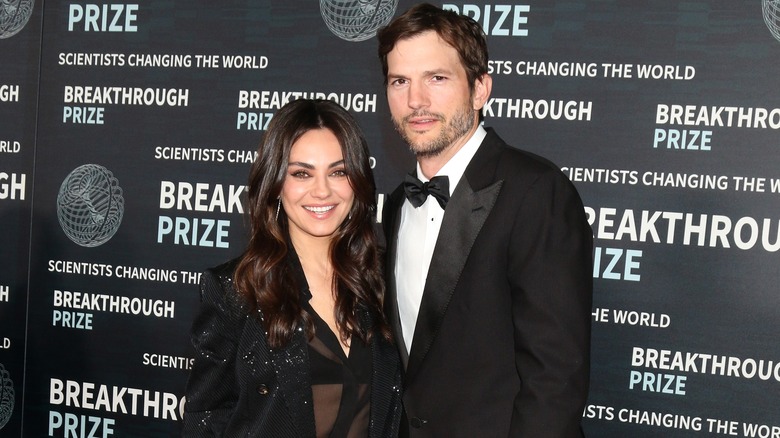 Mila Kunis, Ashton Kutcher at the 9th Breakthrough Prize Ceremony