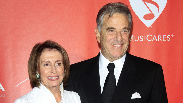 Paul and Nancy Pelosi smiling 