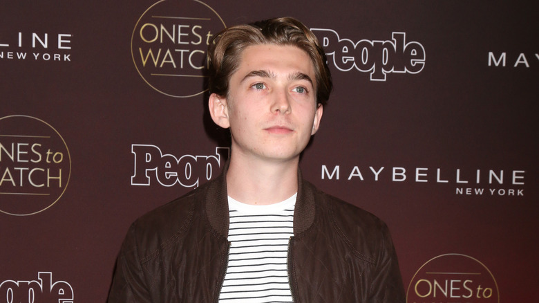 Austin Abrams at People event 