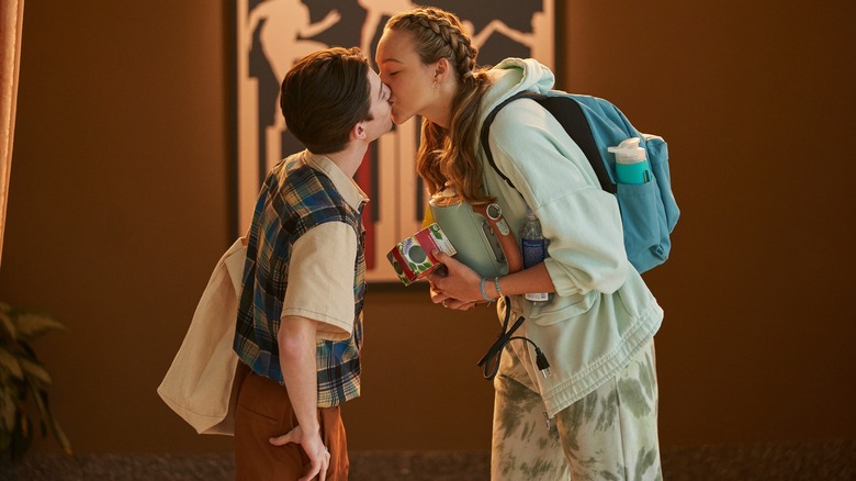 Griffin Gluck and Ava Michelle kissing in Tall Girl 2