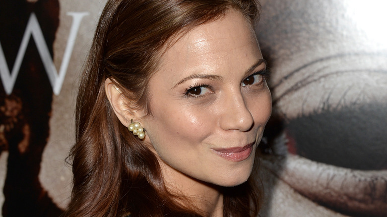 Tamara Braun smirking