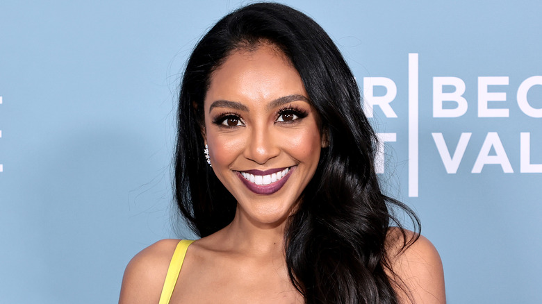 Tayshia Adams attends the "Halftime" Premiere during the Tribeca Festival Opening Night on June 08, 2022 in New York City.