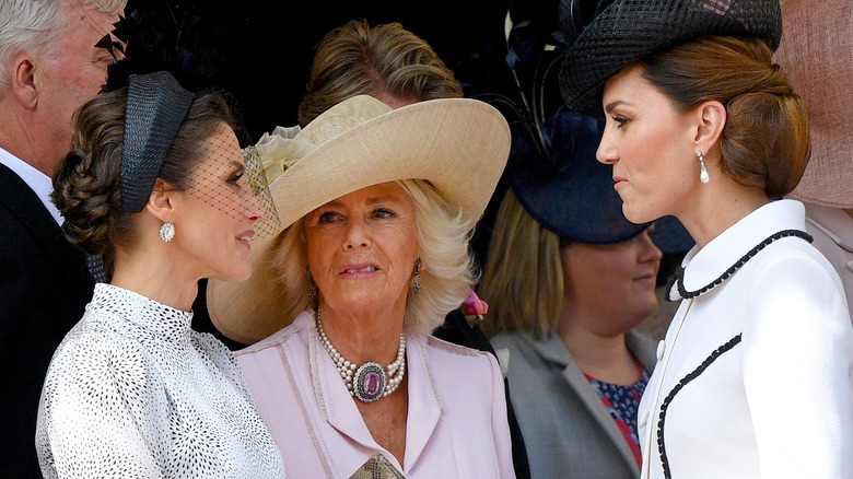 Kate Middleton, Queen Letizia, Camilla Parker Bowles 