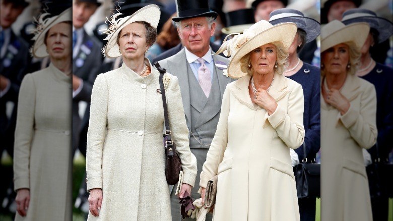 Princess Anne and Camilla Parker Bowles standing