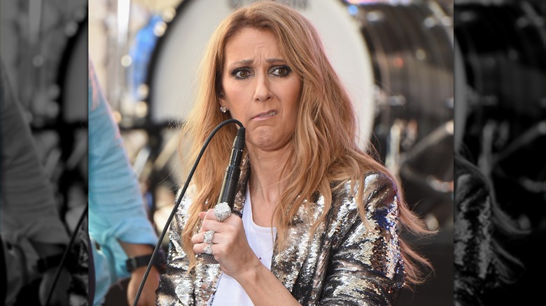 Celine Dion making funny faces