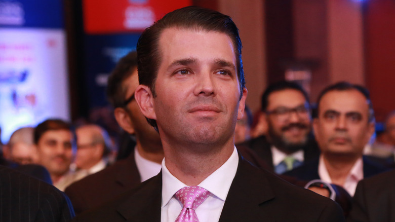 Donald Trump Jr. at a conference in India