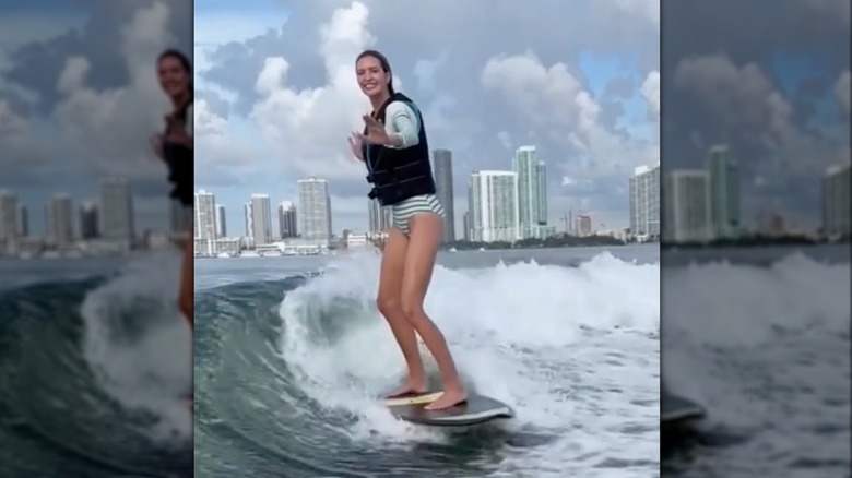 Ivanka Trump surfing on social media 