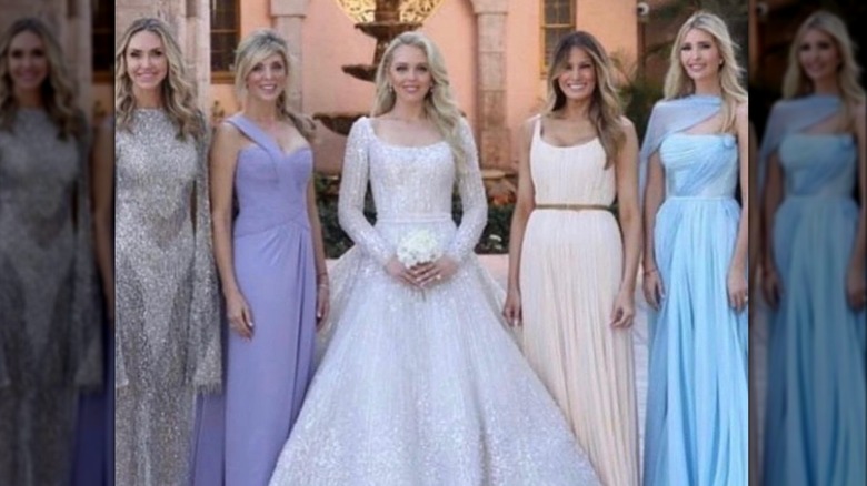 Ivanka Trump and family at Tiffany Trump's wedding 