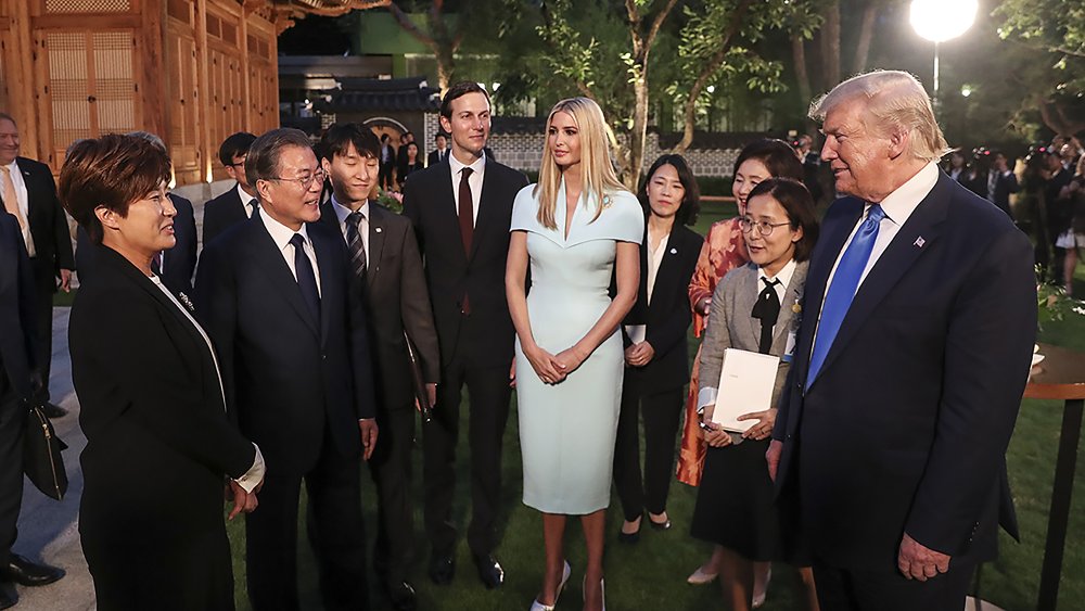 Ivanka Trump in Korea with President Trump