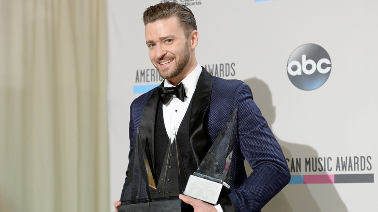 Justin Timberlake with American Music Awards