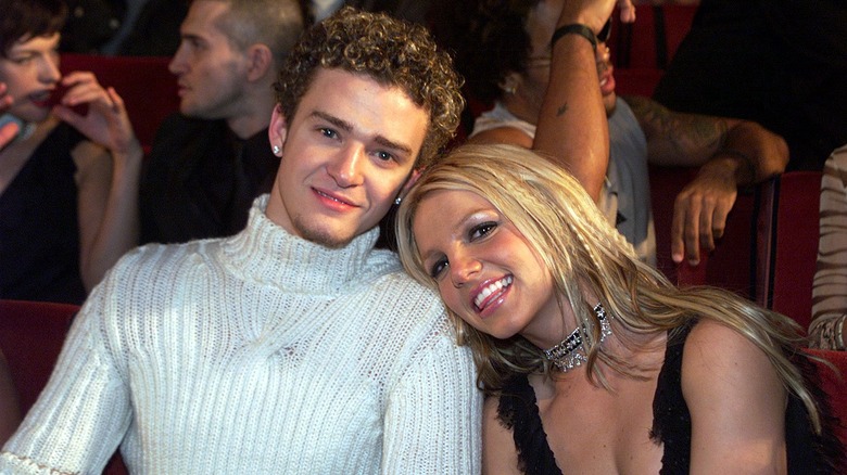 Justin Timberlake and Britney Spears smiling