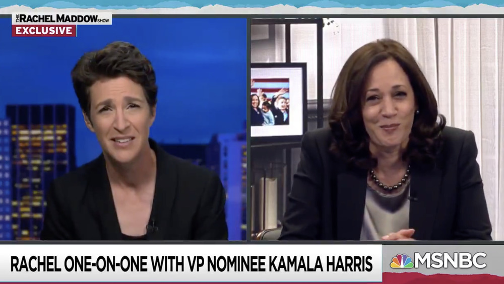 Kamala Harris on Rachel Maddow's show