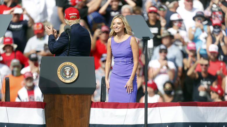 Kayleigh McEnany at rally  