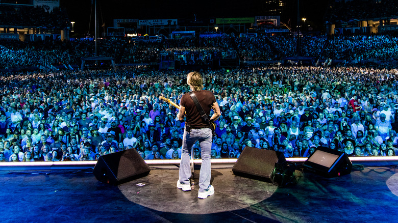 Keith Urban performing on stage