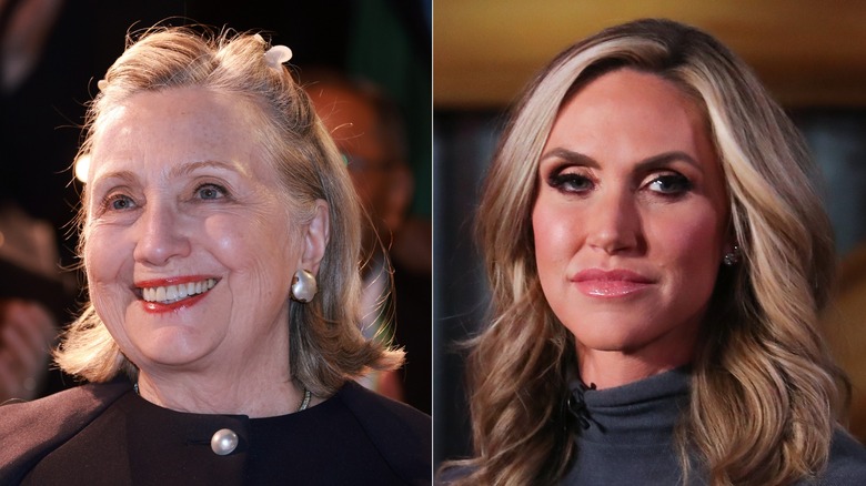 Hillary Clinton and Lara Trump split